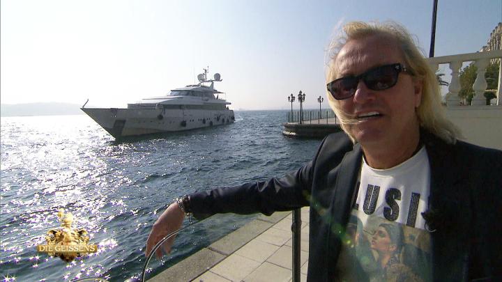 Die Yacht "Indigo Star" der Geissens